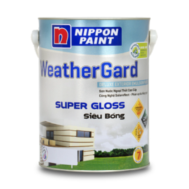 Sơn Ngoại Thất Nippon Weathergard Siêu Bóng 1L