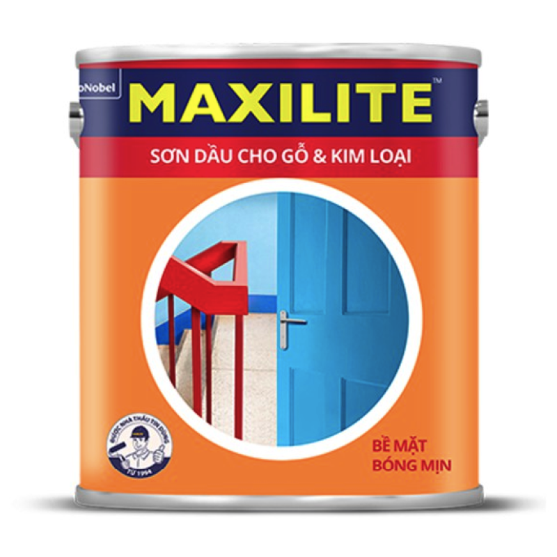 Sơn Dầu Cho Bề Mặt Gỗ Và Kim Loại Maxilite A360- 0.8L