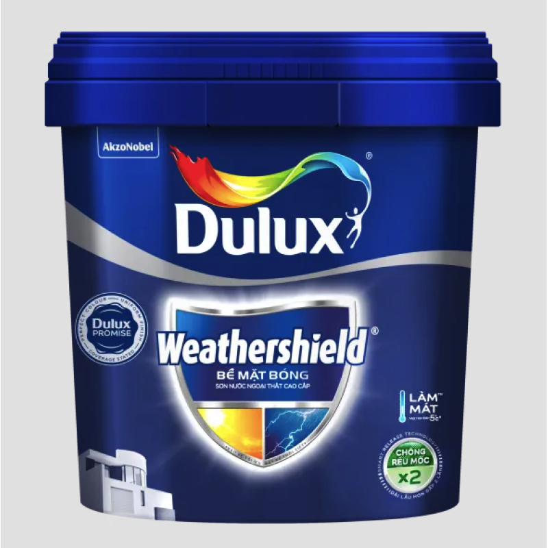 Sơn Ngoại Thất Dulux Weathershield Bề Mặt Bóng BJ9 1L