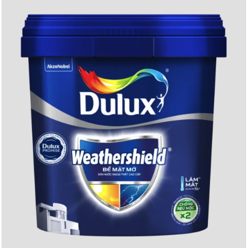 Sơn Ngoại Thất Dulux Weathershield Bề Mặt Mờ BJ8 1L