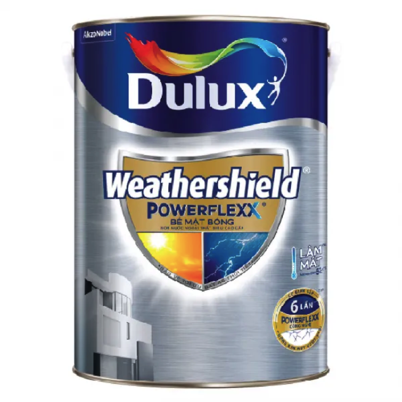 Sơn Ngoại Thất Dulux Weathershield Powerflexx Bóng GJ8B 5L
