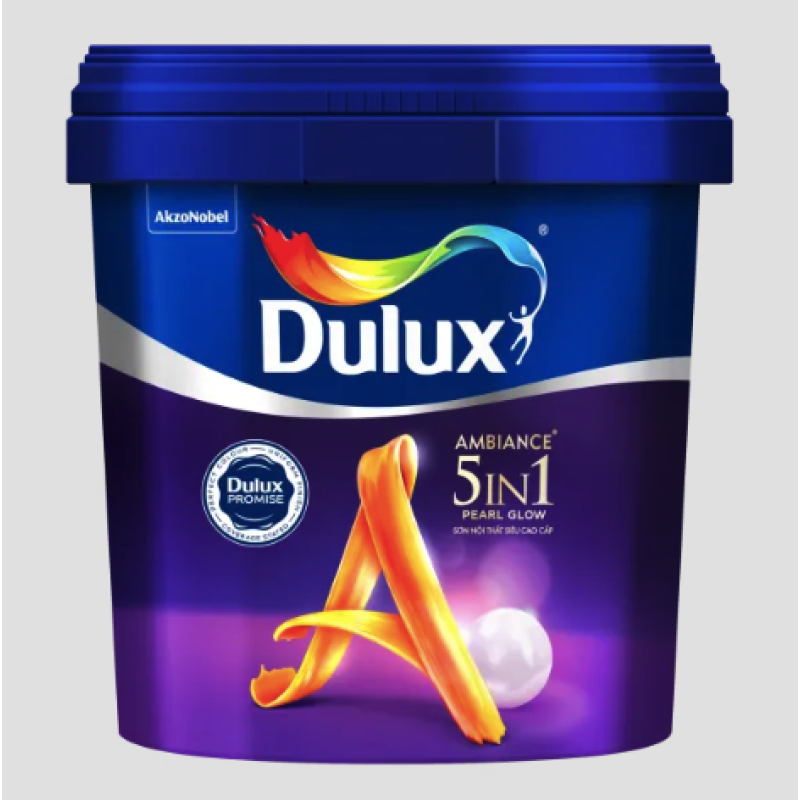Sơn Nội Thất Dulux Ambiance 5 In 1 Pearl Glow Bóng Mờ 66A Lon 1L
