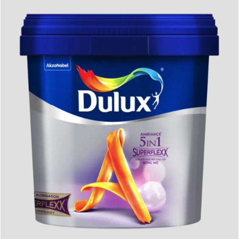 Sơn Nội Thất Dulux Ambiance 5 In 1 Superflexx Bóng Mờ Z611 Lon 1L