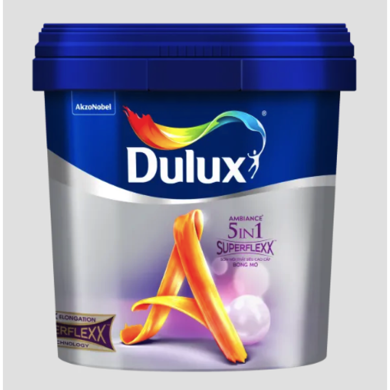 Sơn Nội Thất Dulux Ambiance 5 In 1 Superflexx Bóng Mờ Z611 Lon 5L