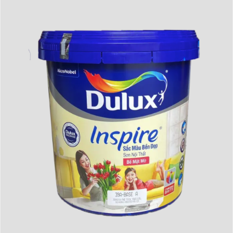 Sơn Nội Thất Dulux Inspire Bền Đẹp Bề Mặt Mờ 39A Thùng 15L