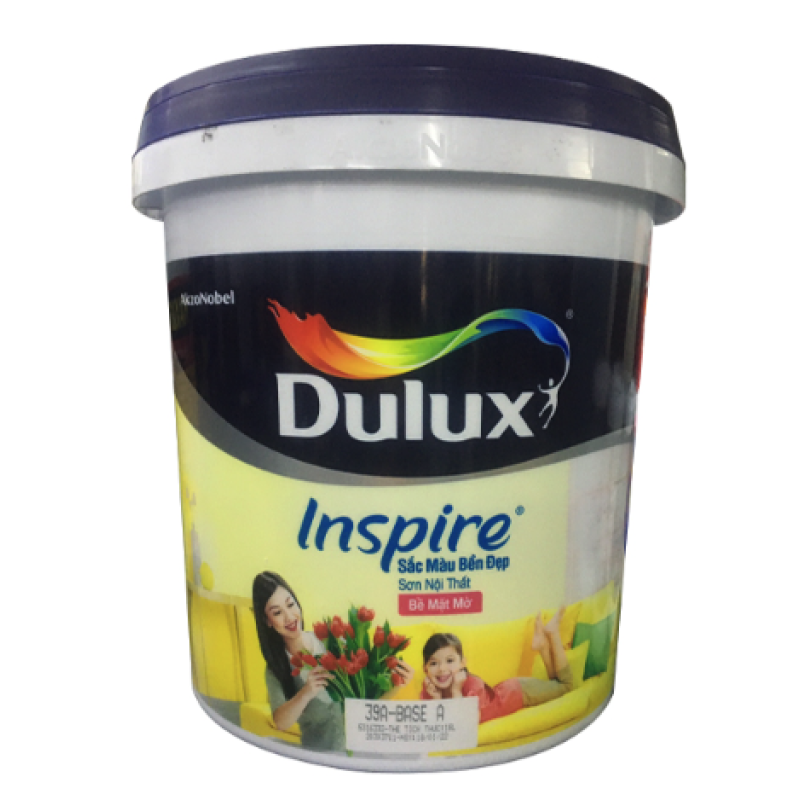 Sơn Nội Thất Dulux Inspire Bền Đẹp Bề Mặt Mờ 39A Thùng 18L