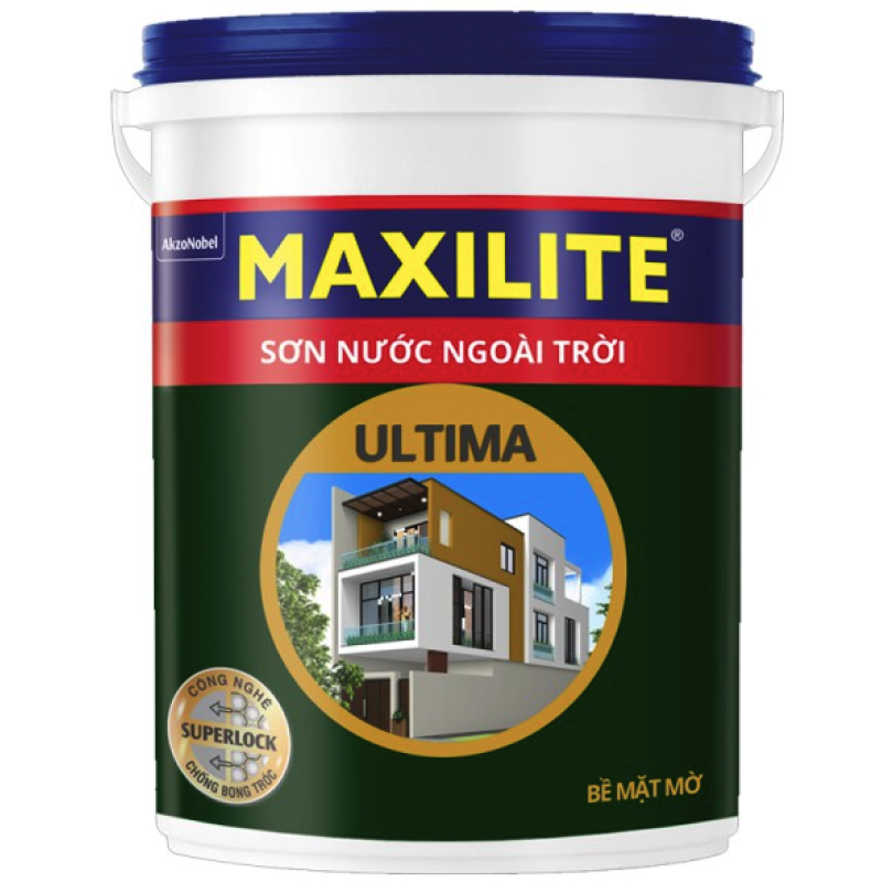 Sơn Nước Ngoài Trời Maxilite Ultima Bề Mặt Mờ LU2 - 18L